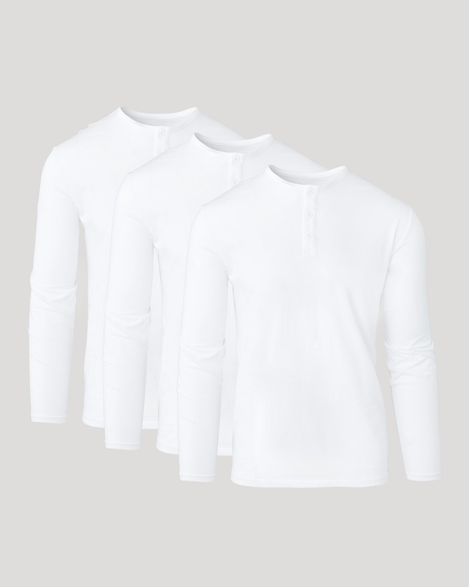 Henley classique blanc – Lot de 3