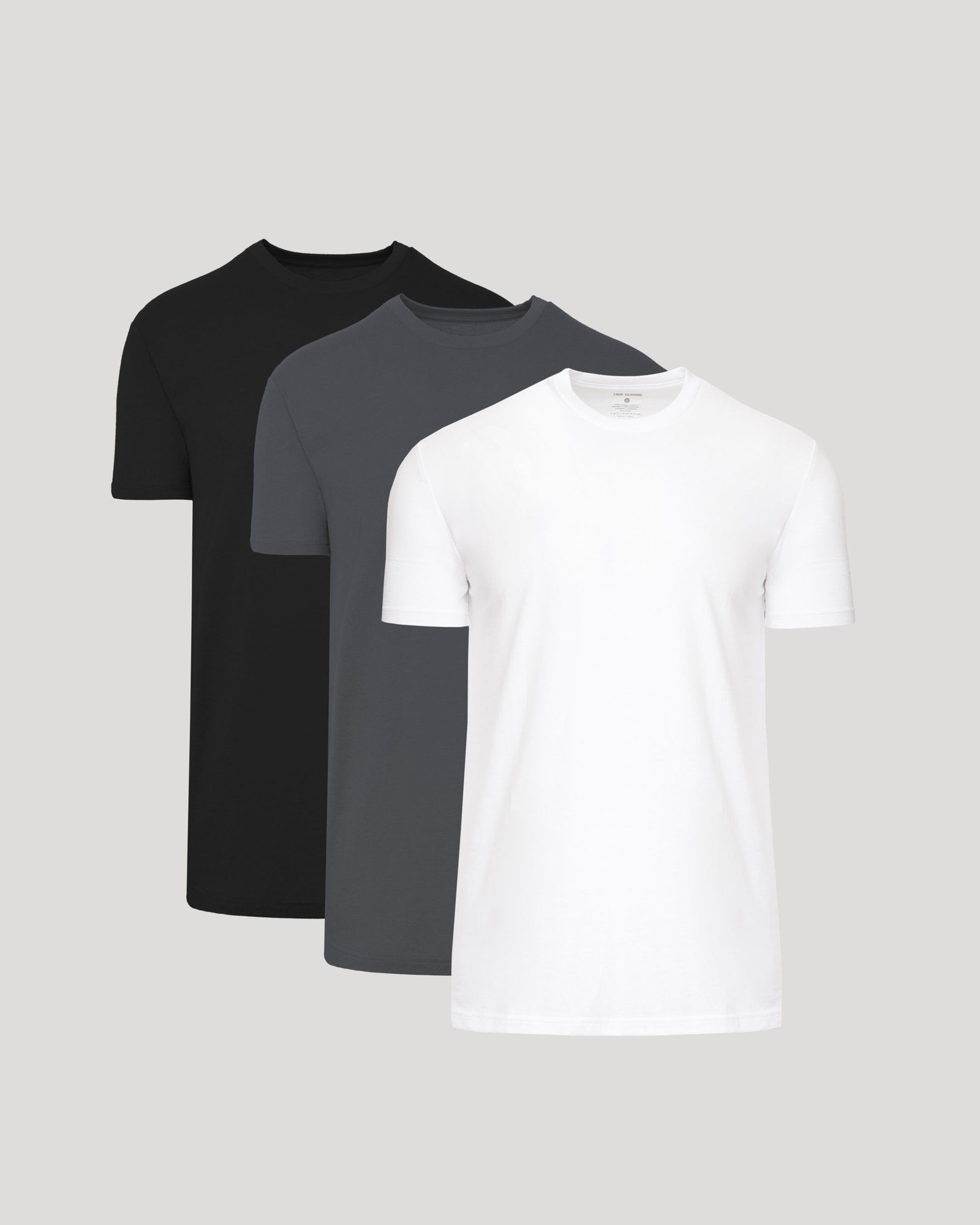 T-shirt col rond classique bas droit Tall – Lot de 3