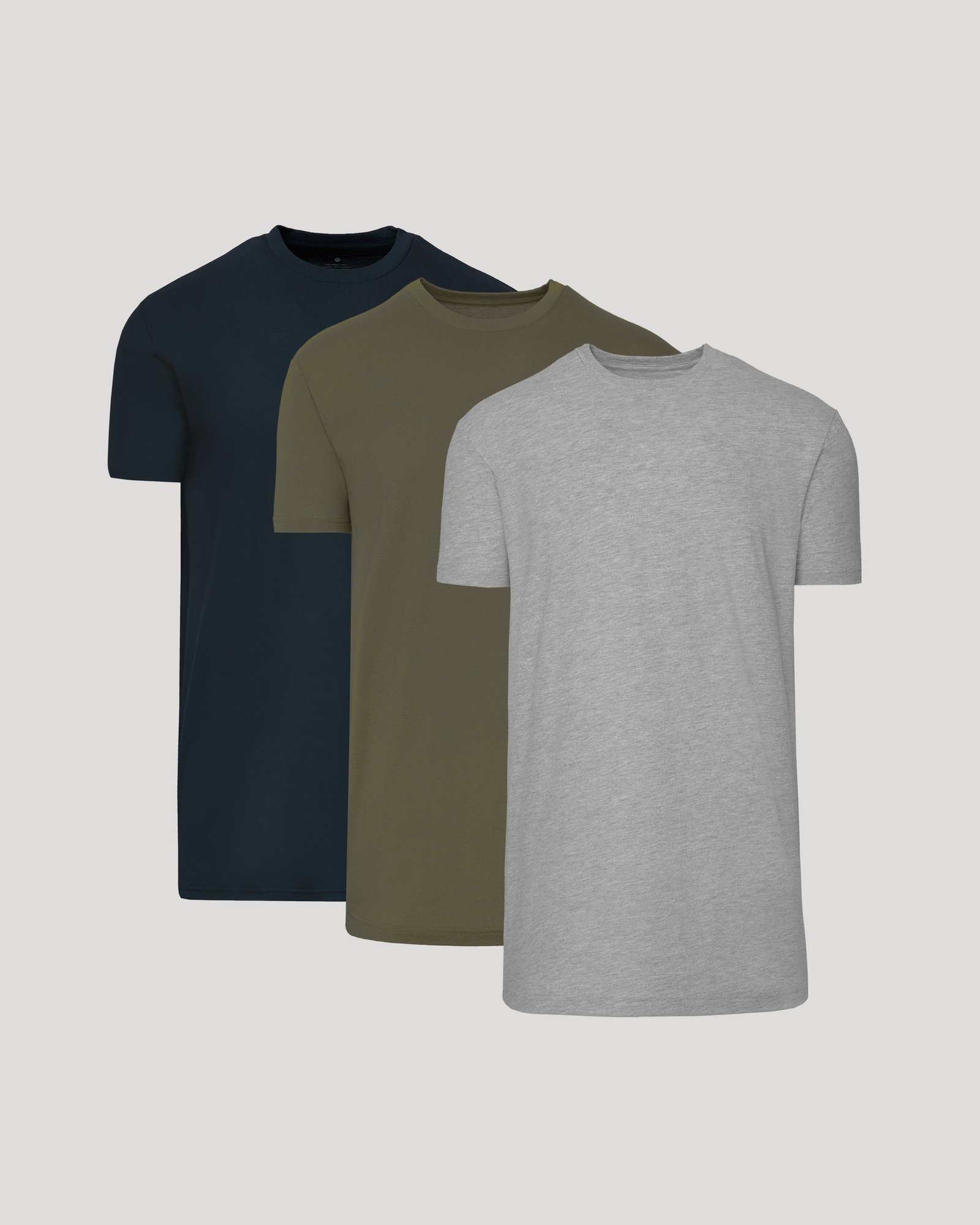 T-shirt col rond classique bas droit Tall – Lot de 3