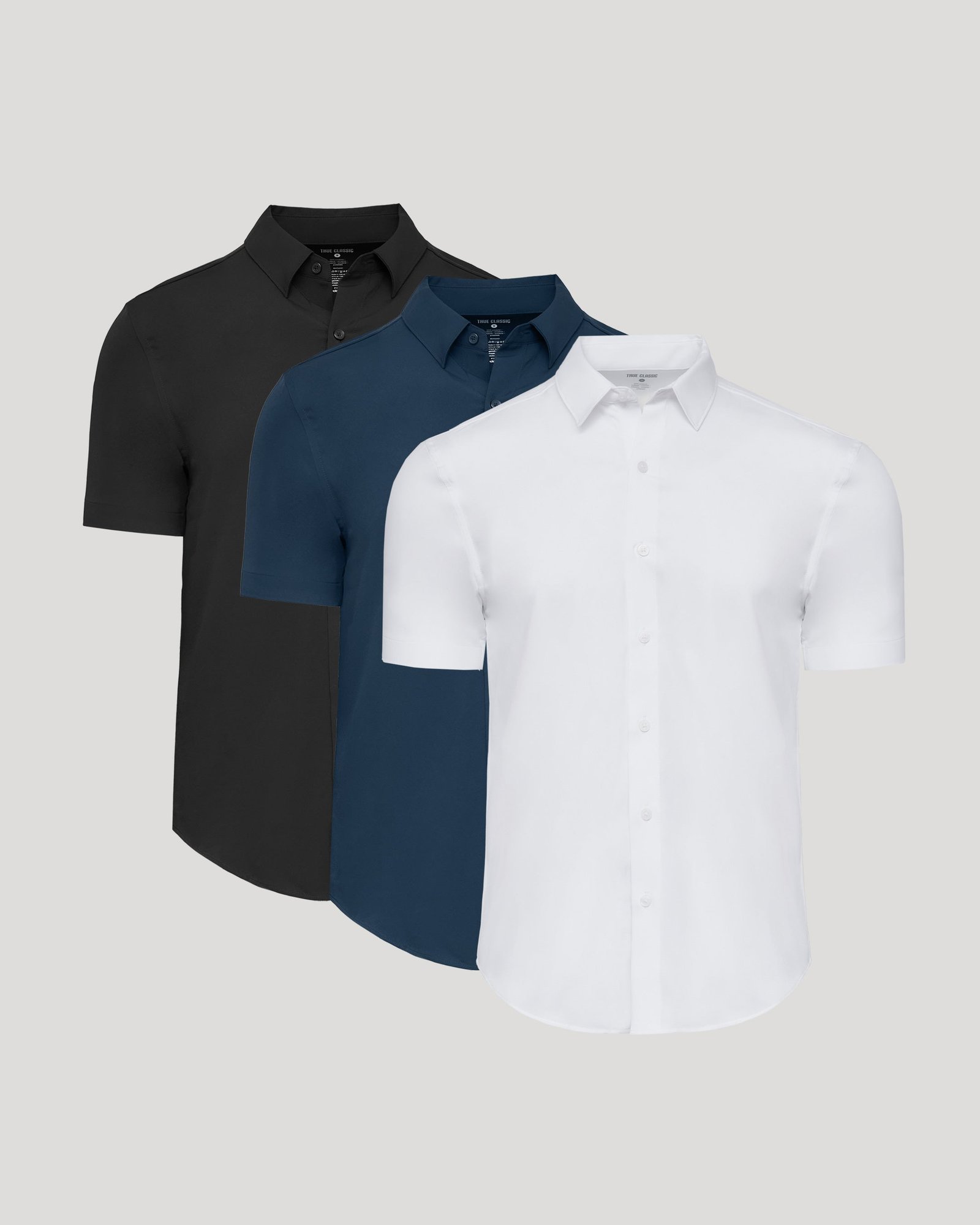 Chemise habillée technique manches courtes, assortiment essentiel – Lot de 3