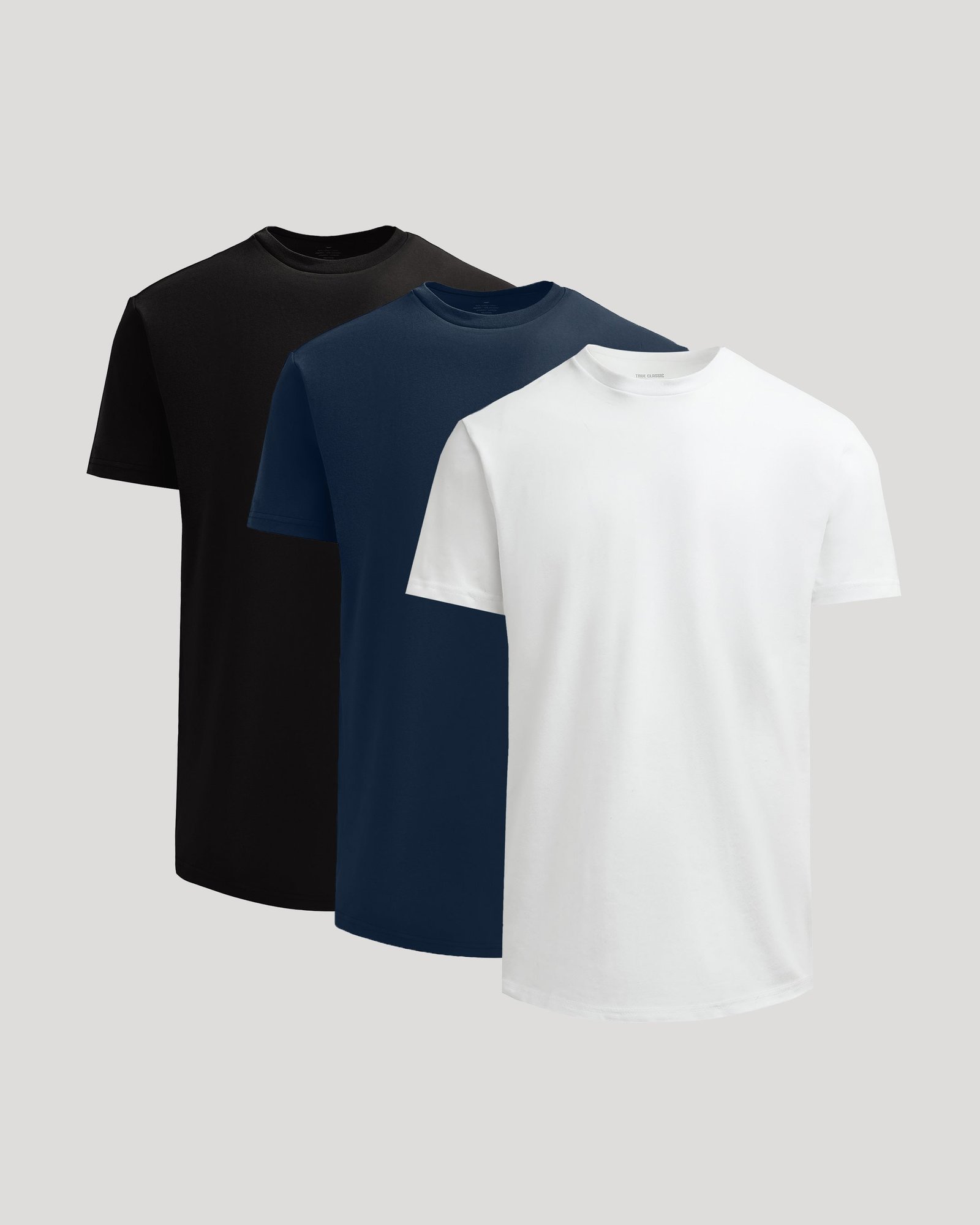 T-shirt épais bas arrondi – Lot de 3