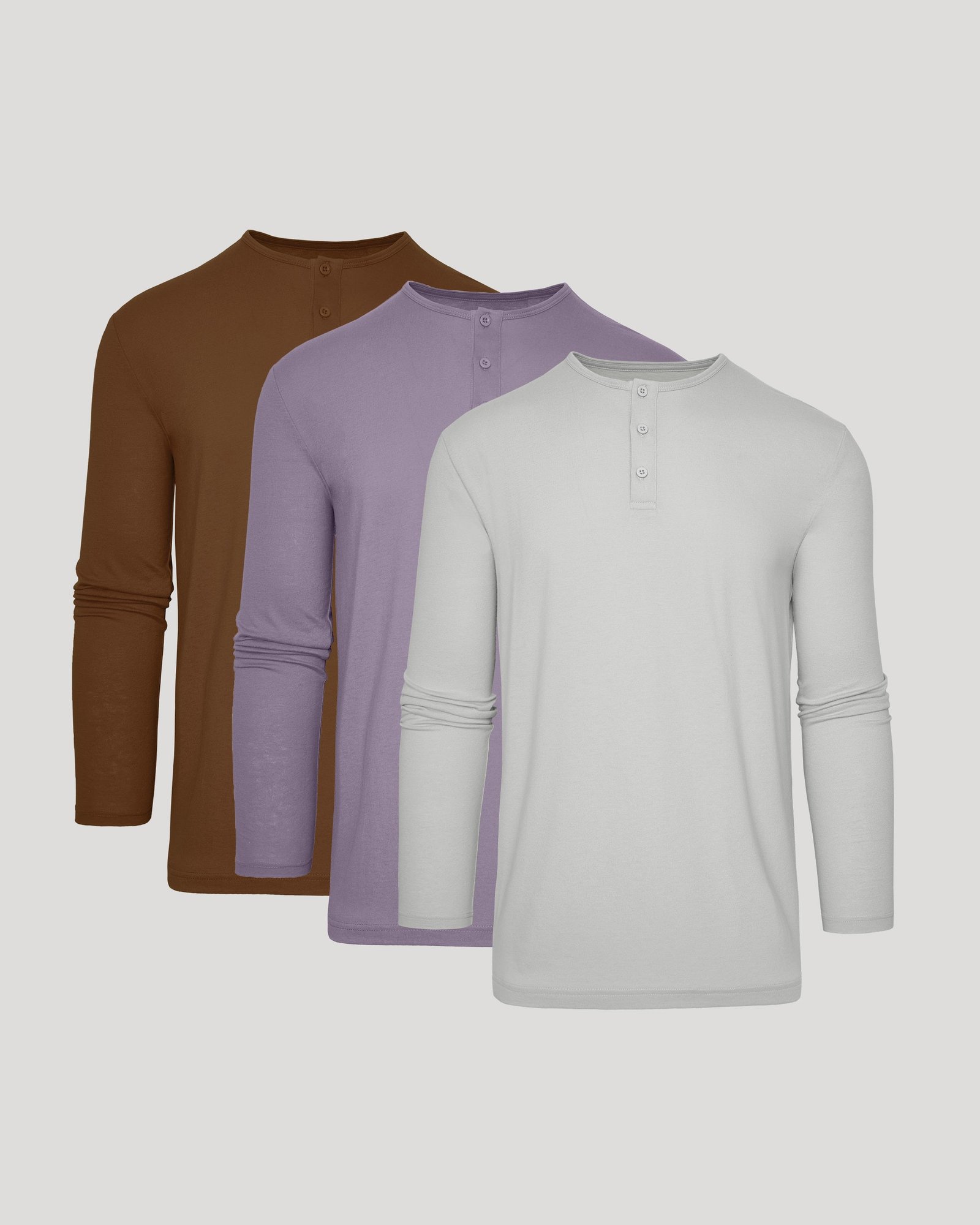 Henley classique manches longues – Lot de 3