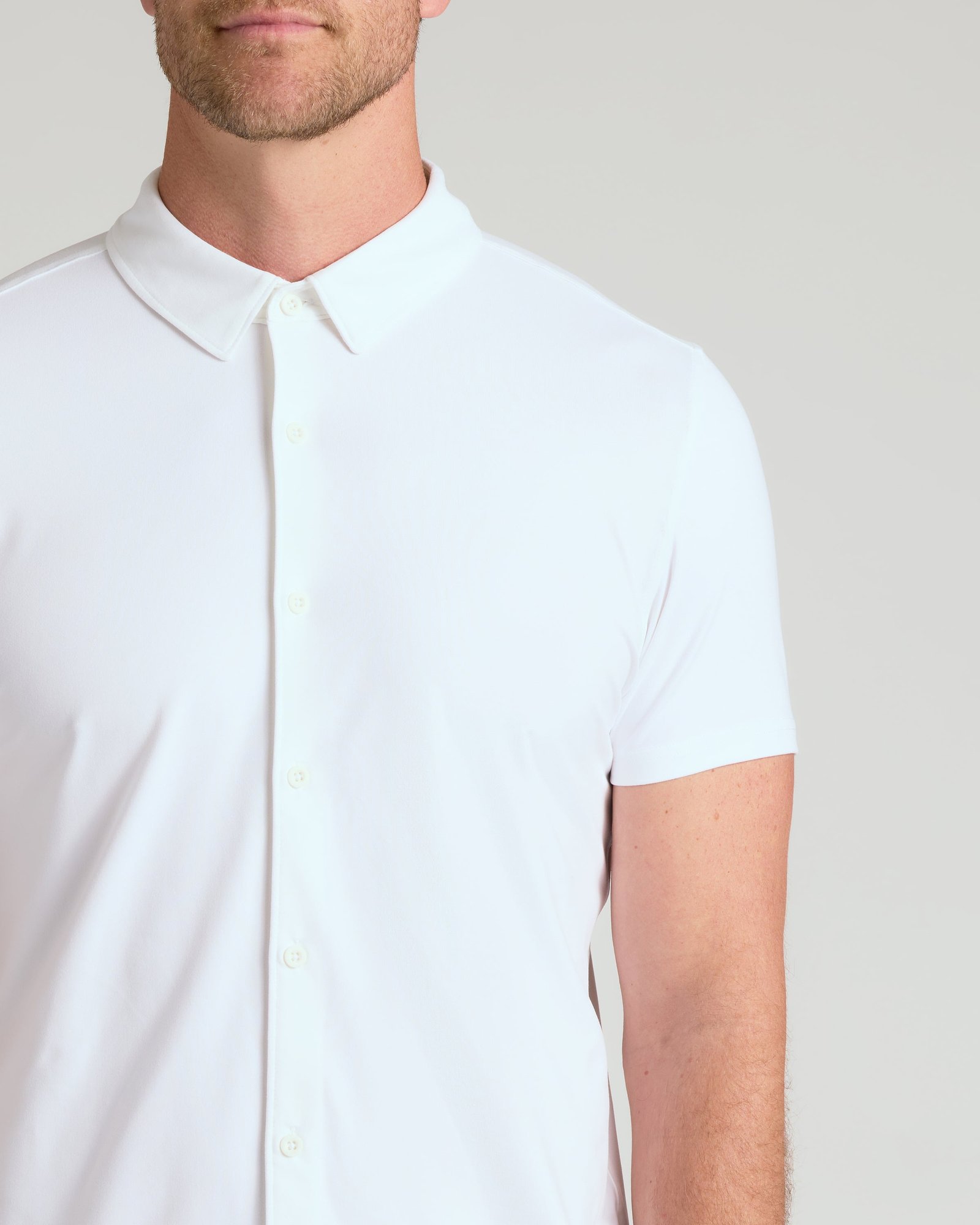 Chemise en maille confort manches courtes, tons neutres – Lot de 3 – Image 3