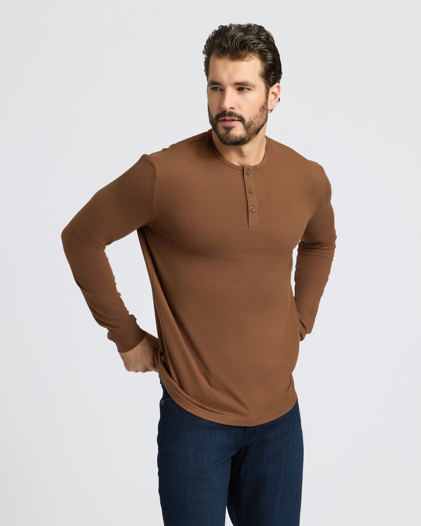 Henley classique manches longues – Lot de 3 – Image 4