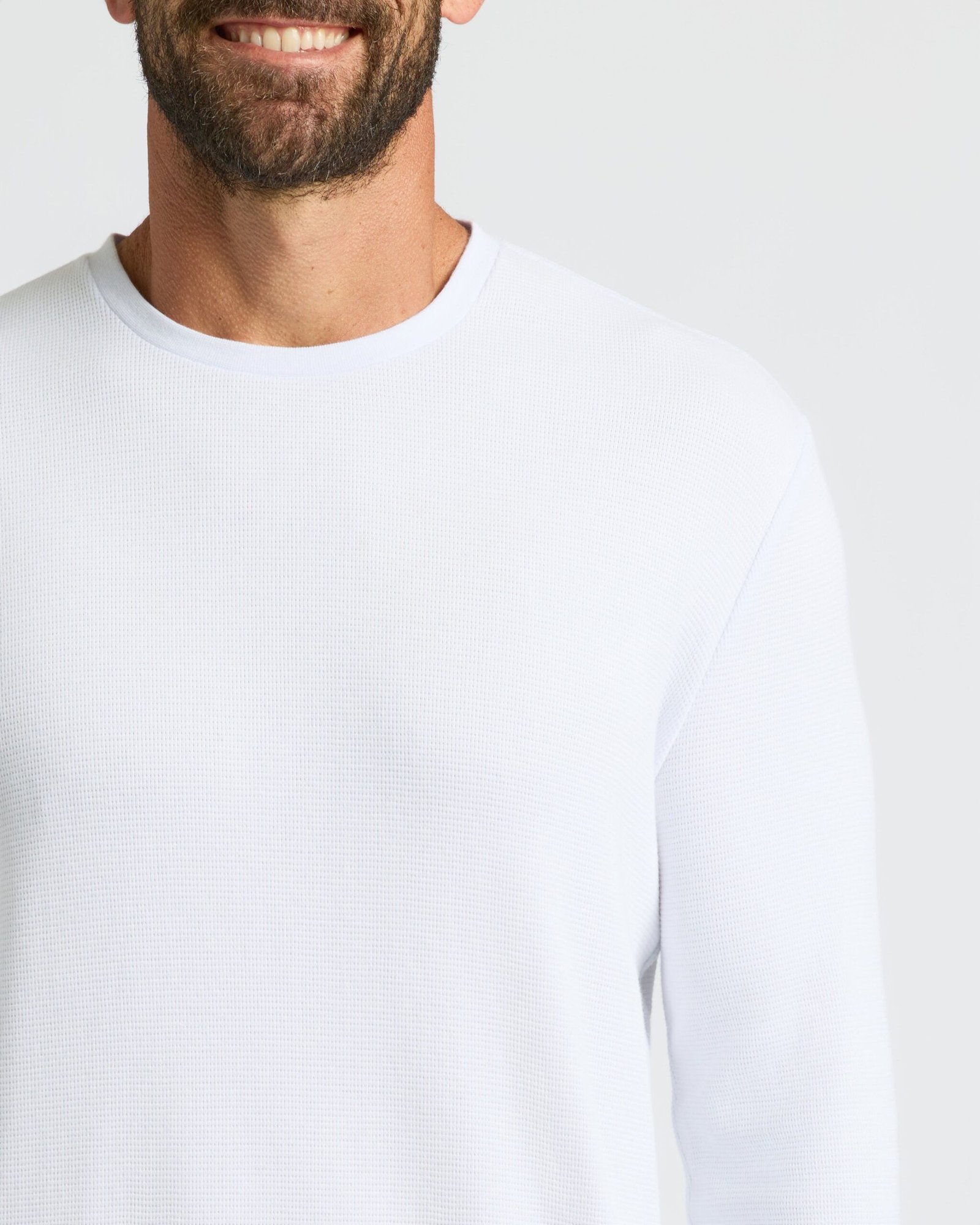 T-shirt manches longues gaufré col rond – Lot de 3 – Image 3