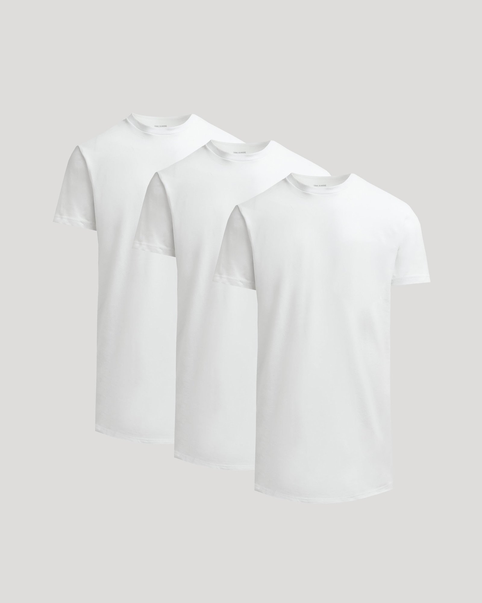 T-shirt épais bas arrondi Tall blanc – Lot de 3